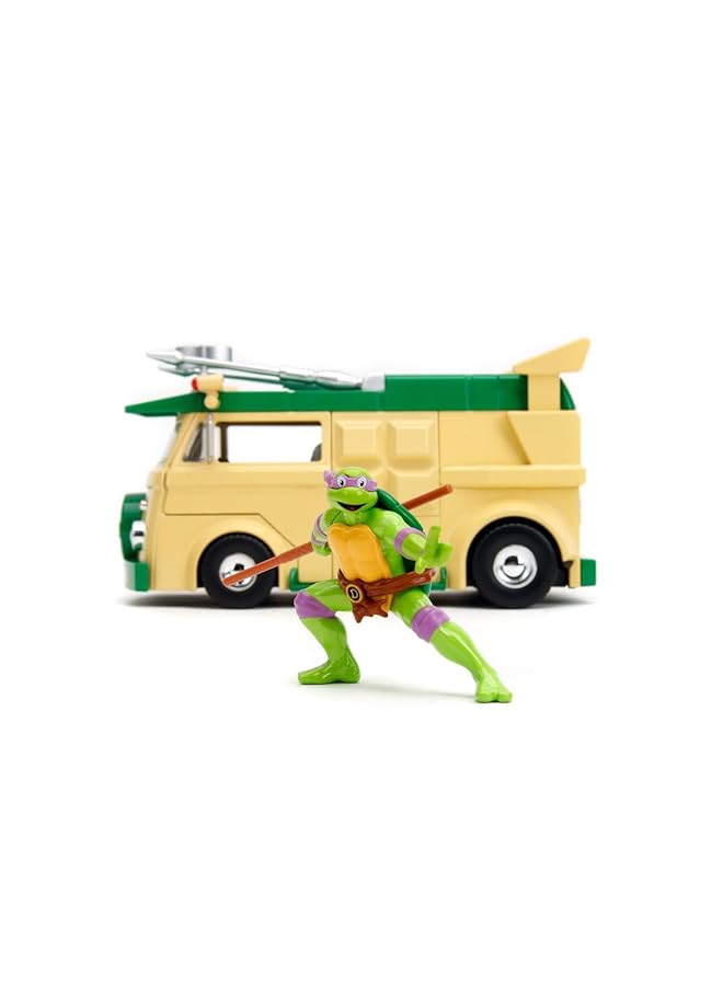 JADA Turtles Party Wagon 1:24 Die Cast Car Play Or Gift And For A Collection For Both Kids And Adults - Image 4