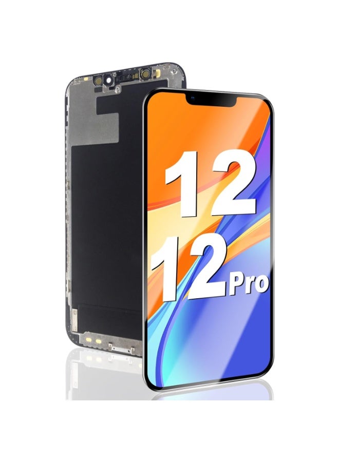 استبدال شاشة LCD لهاتف iPhone 12/12 Pro باللون الأسود - Image 1