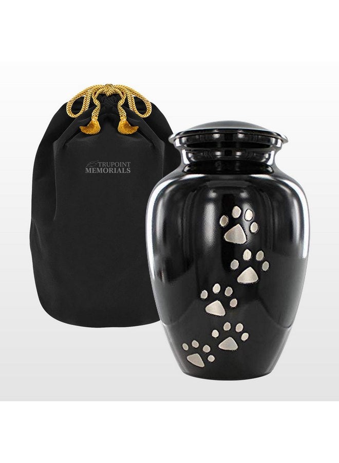 Trupoint Memorials Trupoint Memorials Pet Urn for Dogs and Cats Ashes - A Loving Resting Place for Your Special Pet, Cat and Dog Urns for Ashes, Pet Cremation Urns - Black, Small Pets up to 17 Lbs - Image 1