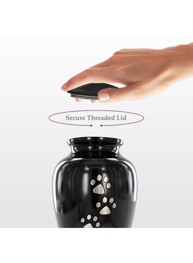 Trupoint Memorials Trupoint Memorials Pet Urn for Dogs and Cats Ashes - A Loving Resting Place for Your Special Pet, Cat and Dog Urns for Ashes, Pet Cremation Urns - Black, Small Pets up to 17 Lbs - Image 4