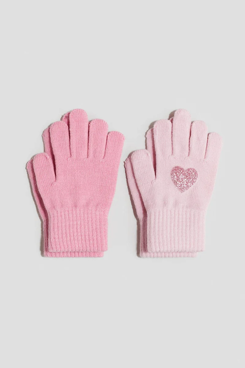 H&M 2-pack fine-knit gloves
