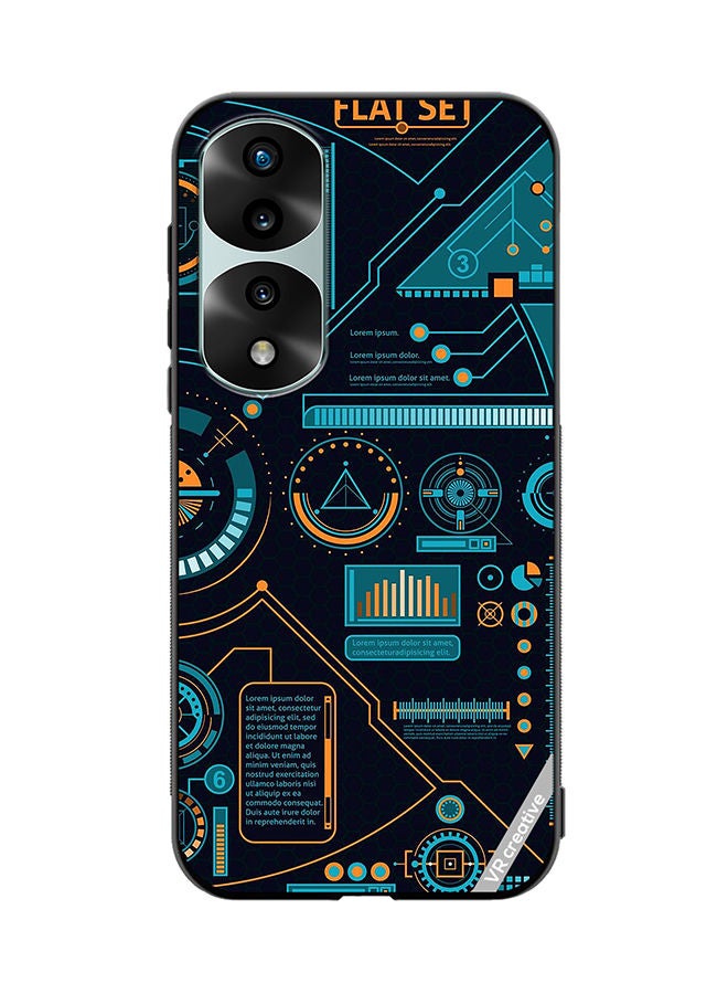 VR CREATIVE Protective Case Cover For Honor 70 Pro plus Abstract Design Multicolour - Image 1