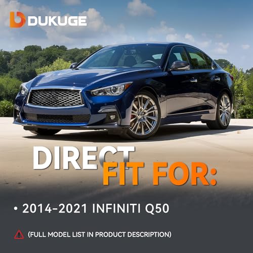 Dukuge Hood Struts Fit for Infiniti Q50 2014-2021, Front Bonnet Lift Support Shock Replace# 6547046A0A 654704GA1A 654714GA1A, Set of 2 - Image 2