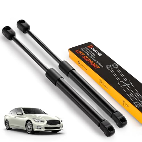 Dukuge Hood Struts Fit for Infiniti Q50 2014-2021, Front Bonnet Lift Support Shock Replace# 6547046A0A 654704GA1A 654714GA1A, Set of 2 - Image 1