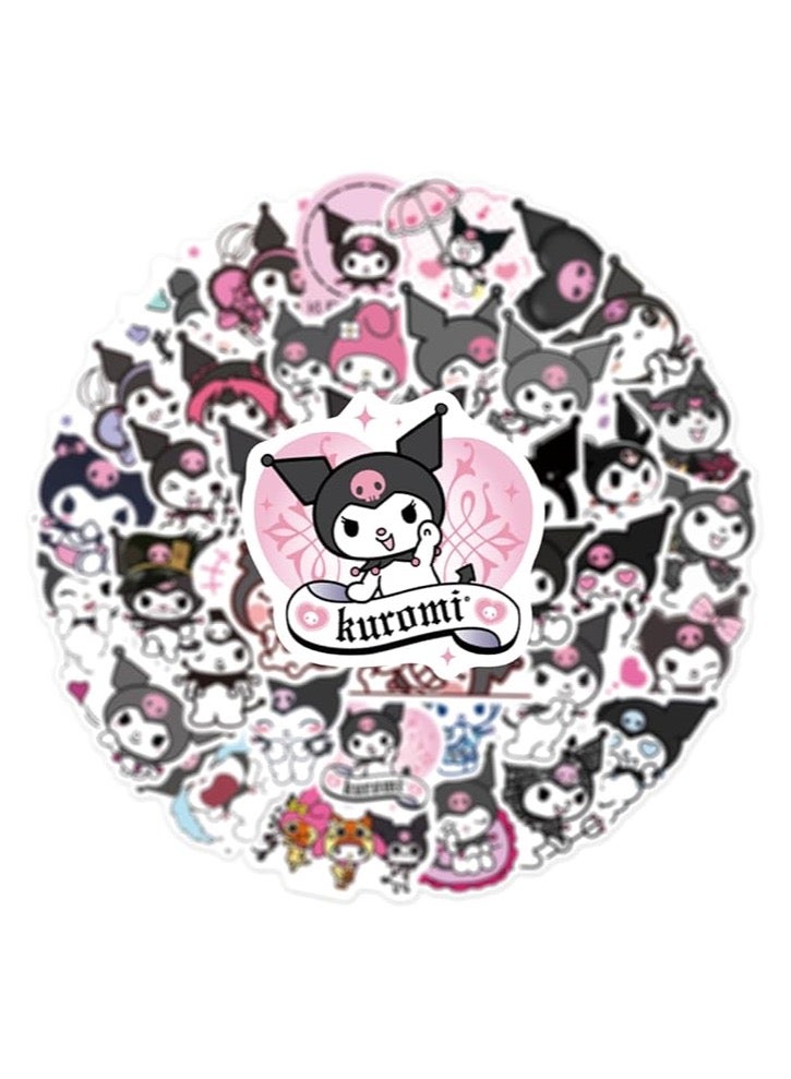 Kuromi Stickers Pack 50Pcs, Cute Kuromi Stickers for Kids Teens Adults Waterproof Vinyl Decals Japanese Anime Stickers for Water Bottles Scrapbook Laptop journaling - Image 1