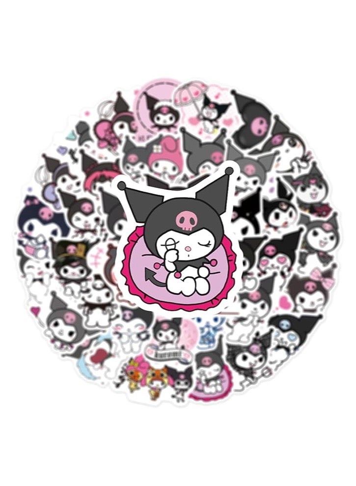 Kuromi Stickers Pack 50Pcs, Cute Kuromi Stickers for Kids Teens Adults Waterproof Vinyl Decals Japanese Anime Stickers for Water Bottles Scrapbook Laptop journaling - Image 3