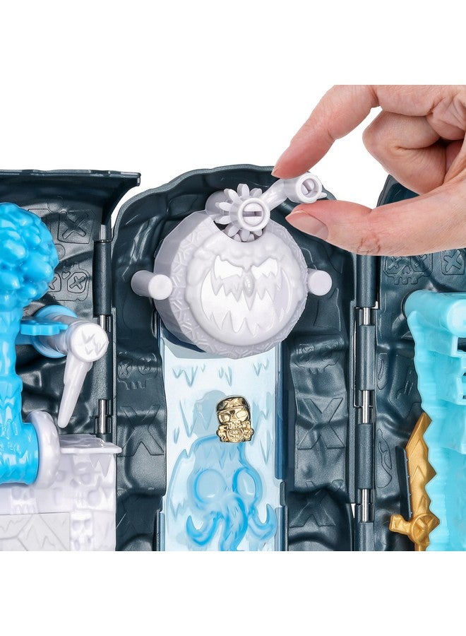 Treasure X Lost Lands Skull Island Frost Tower Micro Playset, 15 Levels of Adventure. Survive The Traps and Discover 2 Micro Sized Action Figures. Will You Find Real Gold Dipped Treasure? - Image 4