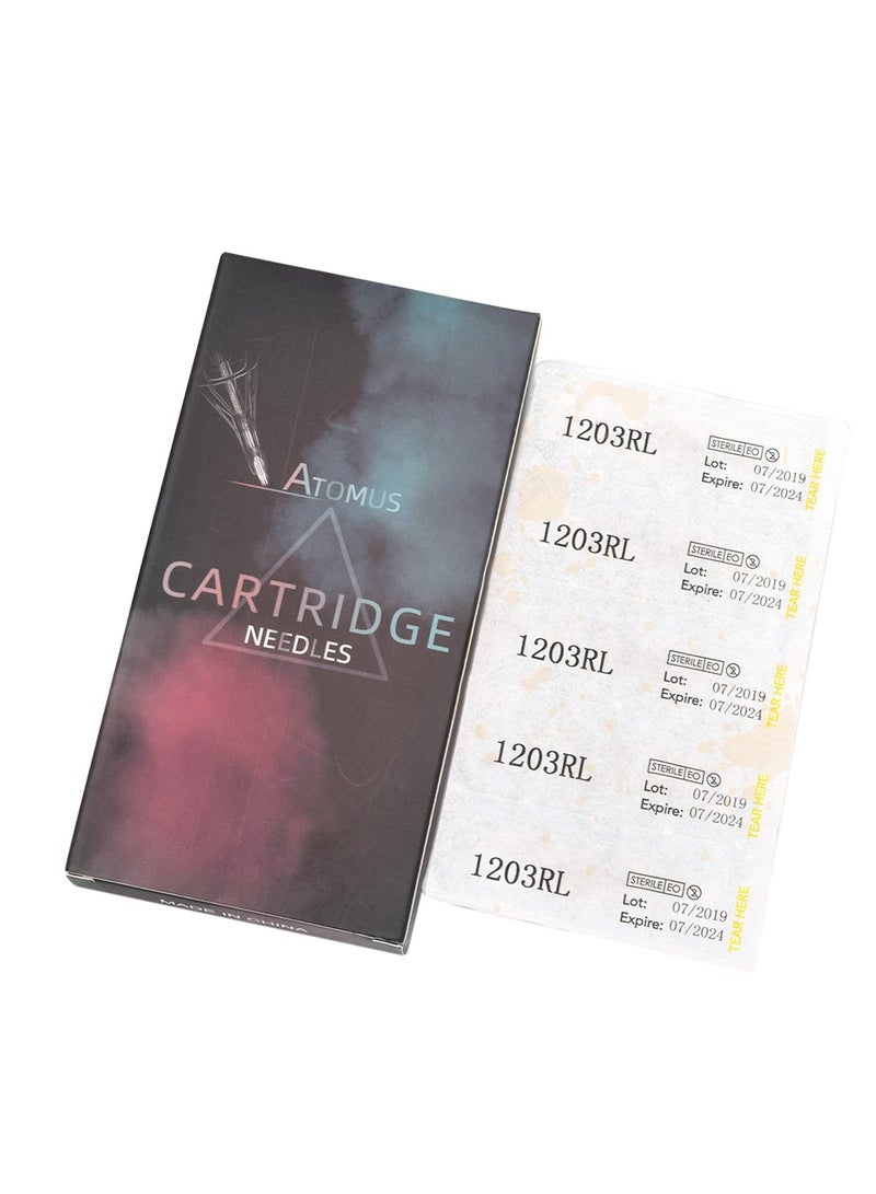 ATOMUS 10-Piece DisposableTattoo Needle Cartridge Transparent - Image 4