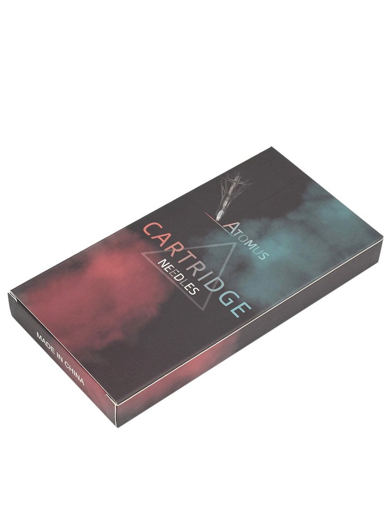 ATOMUS 10-Piece DisposableTattoo Needle Cartridge Transparent - Image 1