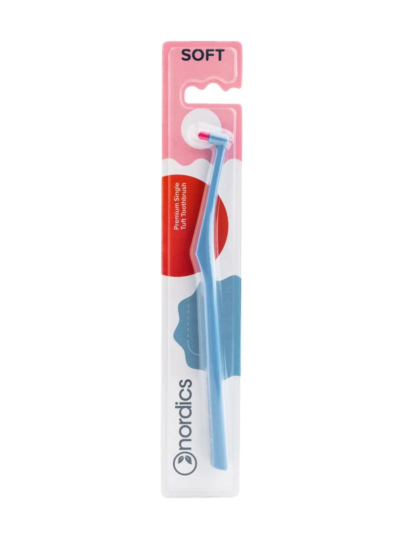 Nordics Expert Single Tuft Toothbrush Blue