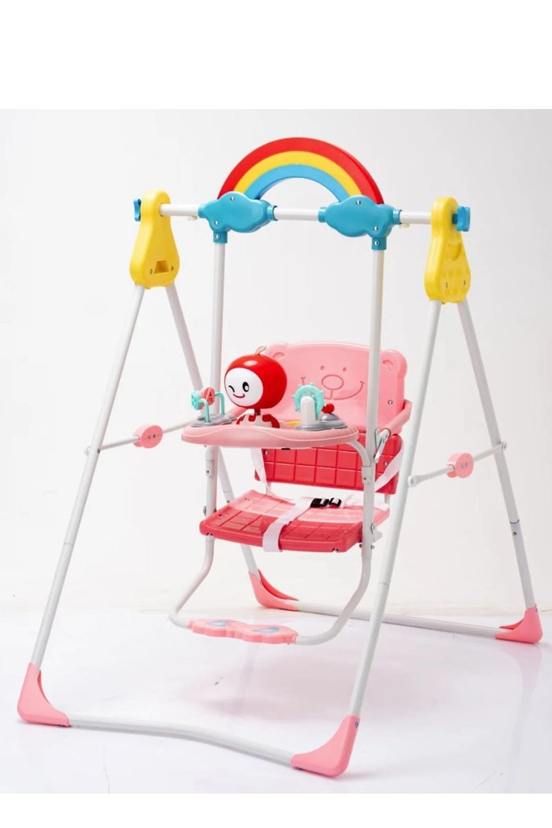 مرجيحة أطفال متعددة الوظائف مع ألعاب أمامية – تصميم آمن ومريح - Image 2
