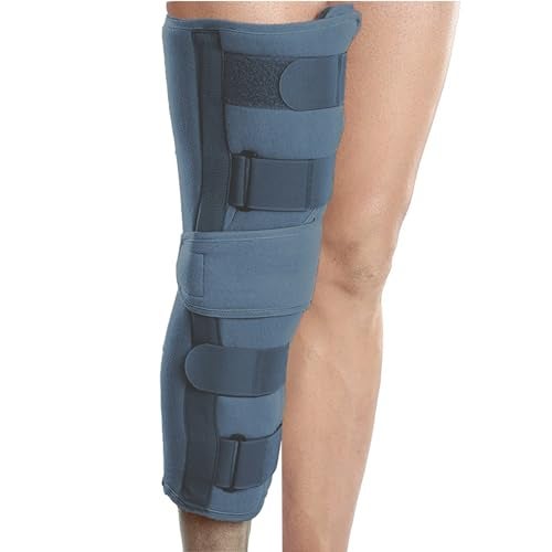 Wonder Care عناية العجائب - مثبت الركبة القطني للدعم وتثبيت الإصابات والتمزق الرباطي وتثبيت الالتواء للرجال والنساء (19 طويل) (S: 14.8"-17.2") - Image 1