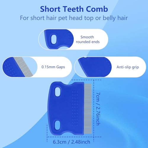 INSIME Professional Head Lice and Nits Removal Comb | Anti-Lice Treatment for Women's Hair | Stainless Steel Nit Remover for Eggs (Pack of 2) - Image 3