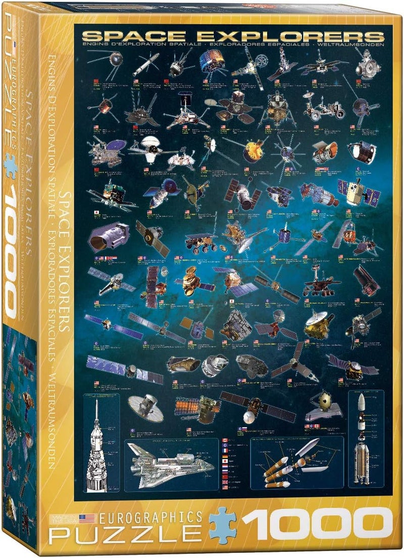 EuroGraphics Space Explorers 1000 Piece Jigsaw Puzzle - Image 1