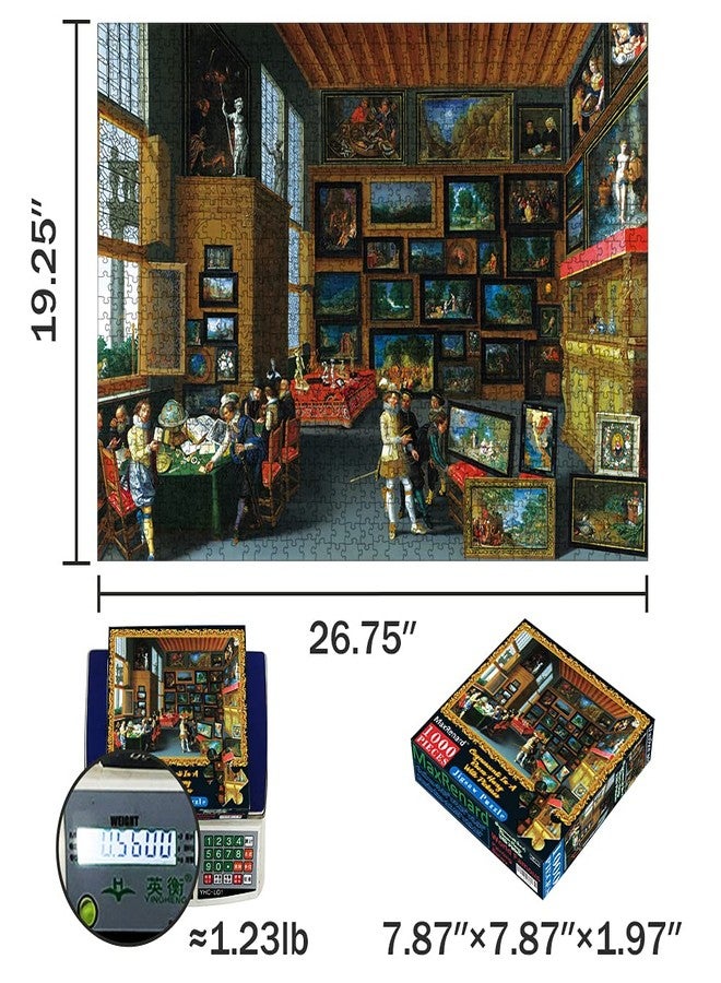 MaxRenard Game Jigsaw Puzzle 1000 Pieces for Adult Oil Painting Collection Cognoscenti in A Room Hung with Pictures Famous Artwork Toy - Image 2