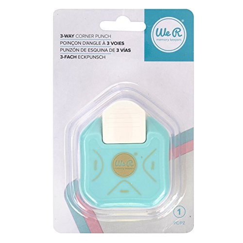 We R Memory Keepers 3 Way Rounded Corner Punch, White, Paper Punches for Crafts, Scrapbook Pages, Photo Corners, Home Décor Projects, Journaling, Invitations, Card Making, and More - Image 2