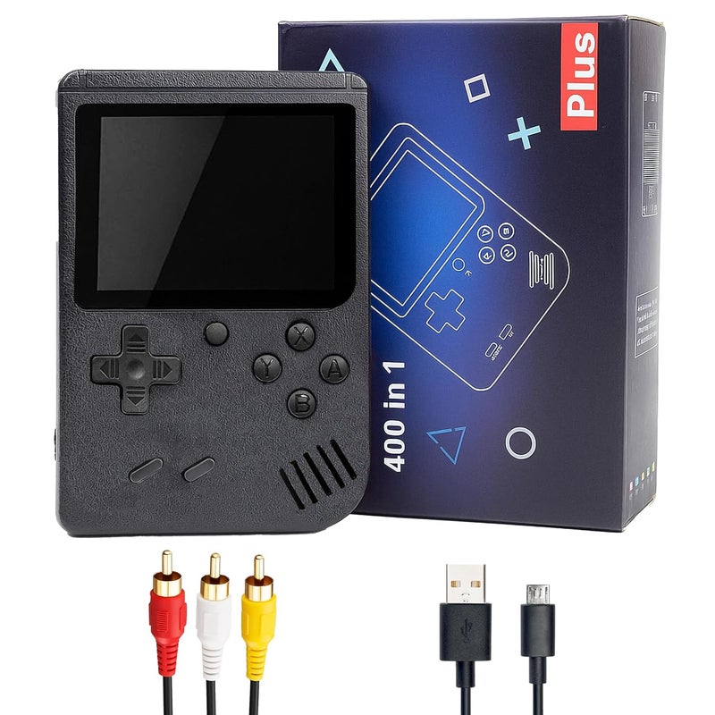 vGRASSP 400 in 1 Handheld Video Game Console for Kids – Retro Portable Console with Built-in Classic Games, Rechargeable Battery, Gift for Boys & Girls - Multicolor - Image 1