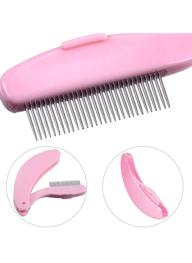 Eyelash Comb Eyelash Separator Tool Eyelash Comb Separator Folding Eyelash Brush Separator Lash Comb for Eyelash Makeup Brush