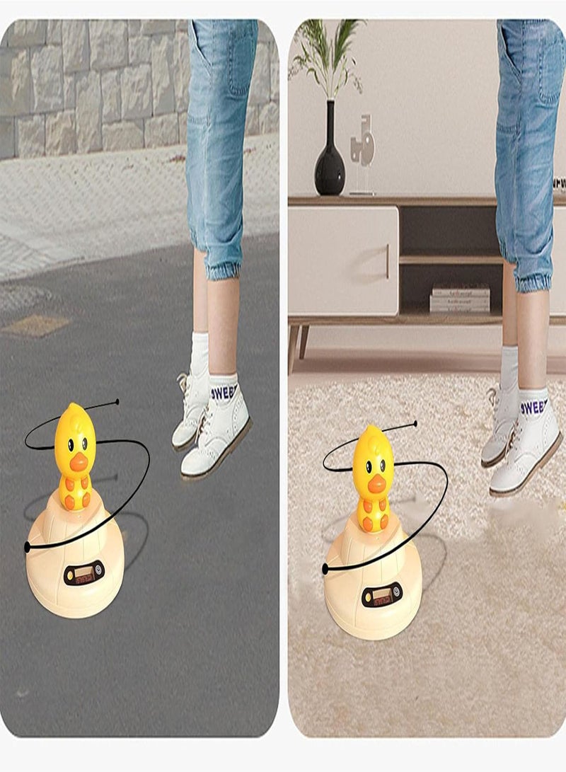 GGOOT Skipping Rope Machine - Cute Kids Jump Rope, 2022 New Skipping Rope Machine | Frog/Duck Pattern Hands-Free Kid & Adult Jump Ropes, Multi-Users Adjustable Jump Rope Machine - Image 3