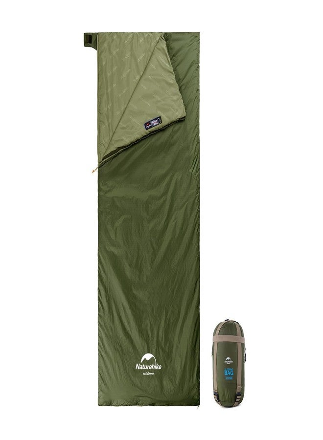Naturehike Ultralight Sleeping Bag - Envelope Lightweight Portable, Waterproof, Comfort with Compression Sack - Great for 3 Season Traveling, Camping, Hiking (Army Green) - Image 1