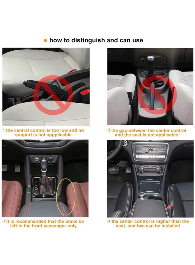 منظم مقعد السيارة، مجموعة منظم فجوات مقعد السيارة، عبوتان، زوج واحد، قطعتان، ملحقات صندوق تخزين متعدد الوظائف، جلد مع جيب جانبي لحامل الأكواب، تخزين داخلي للسيارة، قطعتان، بيج - Image 4