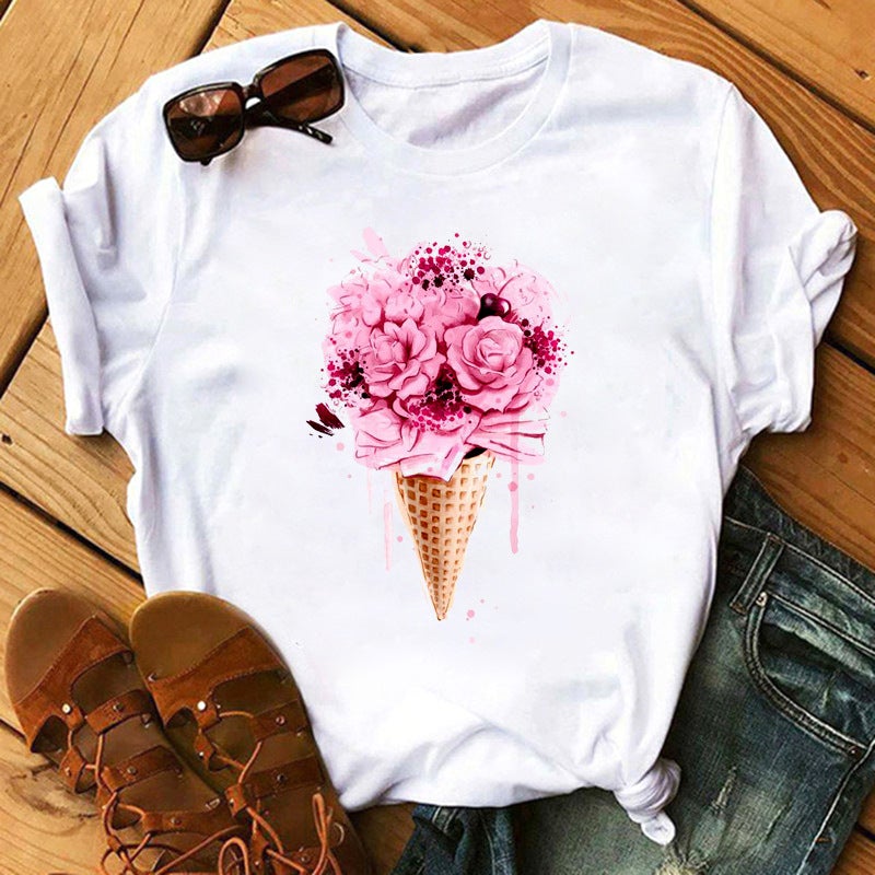 T-Shirt Independent Station Women's Short-Sleeved Wish Spot Temu Fashion - Image 2