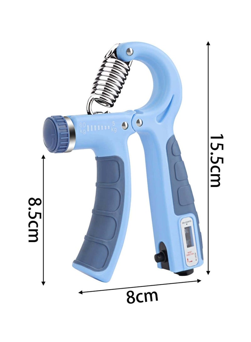 Blue Counting Adjustable Hand Grip Strengthener - Image 1