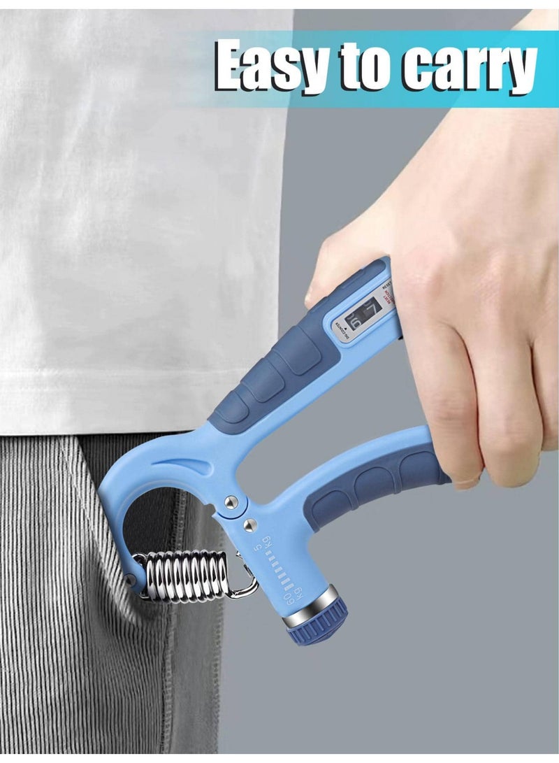 Blue Counting Adjustable Hand Grip Strengthener - Image 3