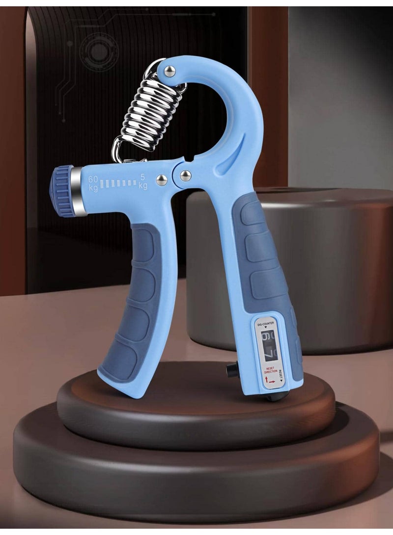 Blue Counting Adjustable Hand Grip Strengthener - Image 4