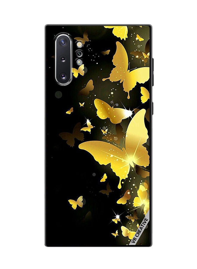 VR CREATIVE Protective Case Cover For Samsung Galaxy Note10 Plus 5G Yellow Butterflies Flying Design Multicolour - Image 1