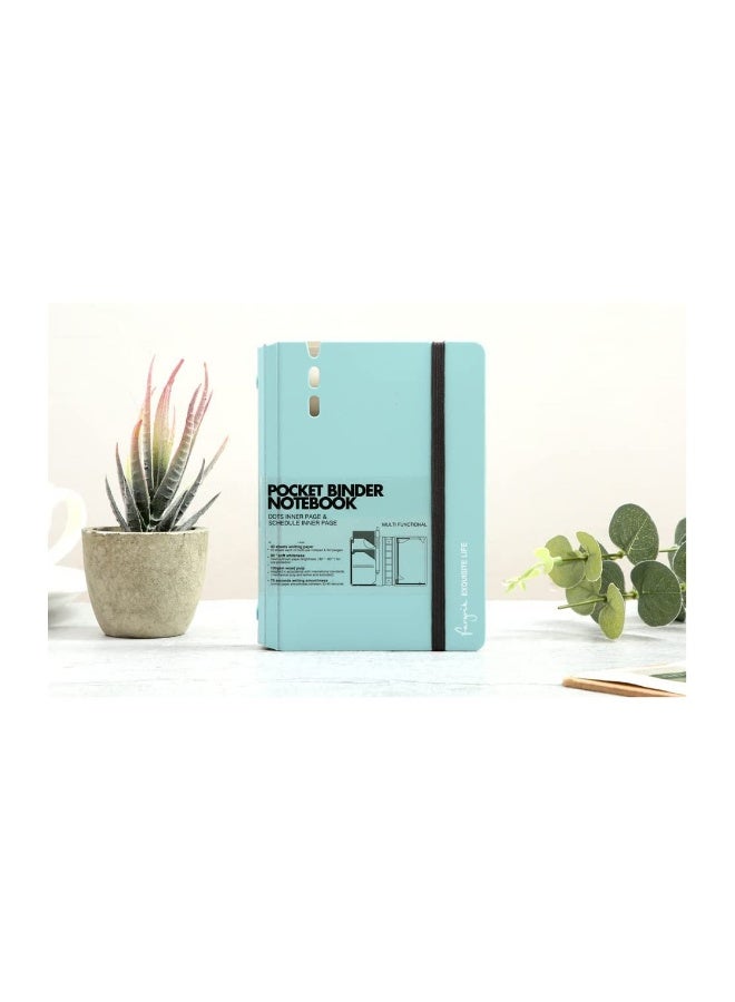 Generic Hardcover Mini Spiral Notebooks, Refillable Cute College Notepads with Dividers, 4x5.7 Inch, Blue, Perfect for Work Planning, Office, and School Supplies (2 Pack)  - Image 2