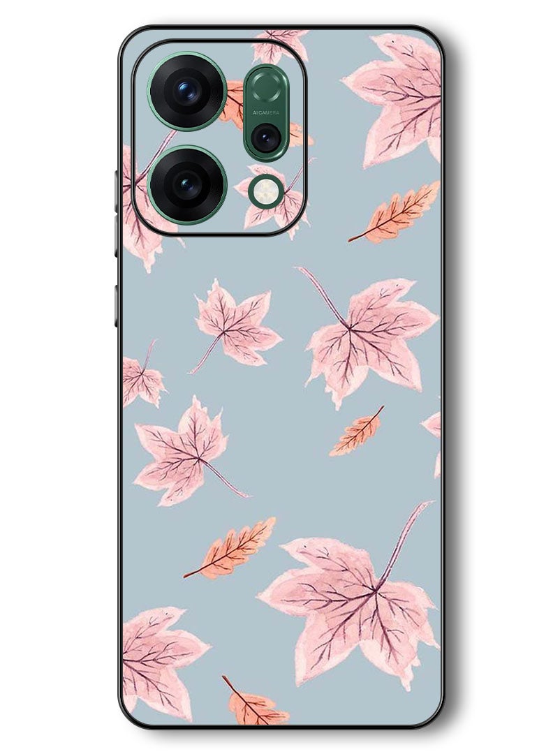 Theodor Case Compatible with Oppo Reno 14 6.59 Inch Protection Shockproof Bumper Cover Autum Leaves - Image 1