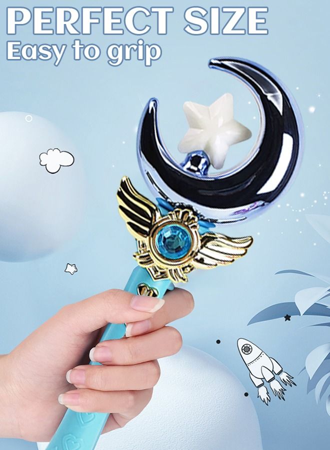 GROIC Magic Wand with Light Music Sound Effect Kids Toy Star Flash Stick Spinner Wands - Image 2