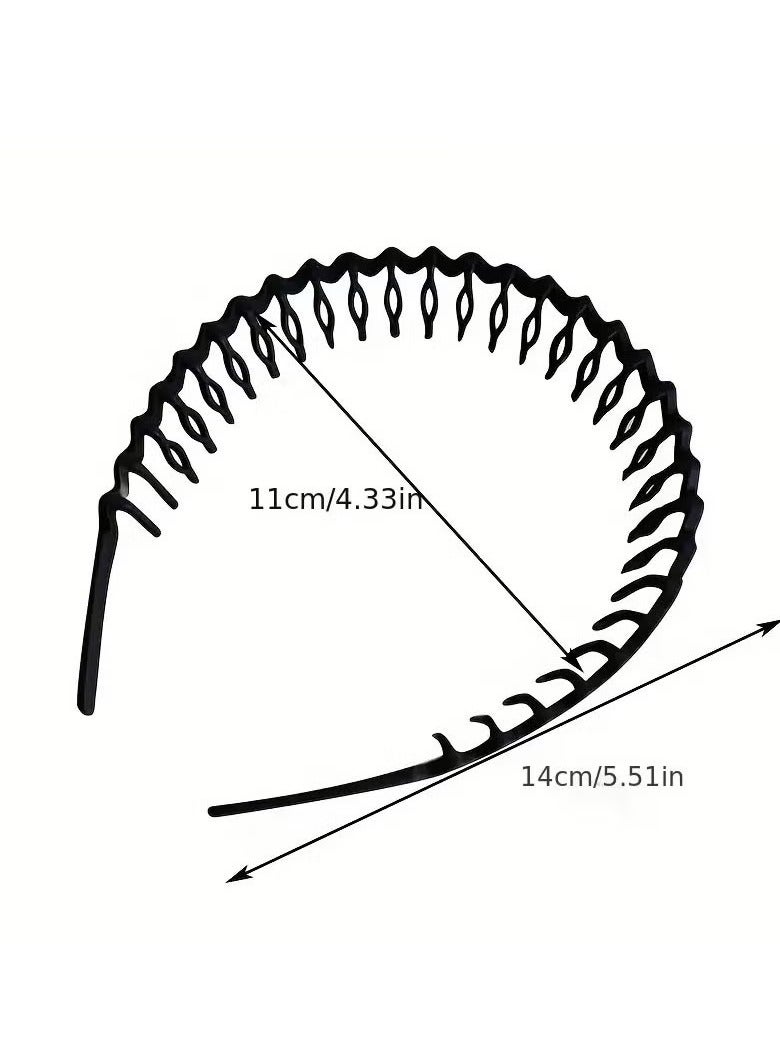 5pcs Simple Matte Headbands Non-slip Head Hoop Hair Band Women's Hair Accessories - Image 2