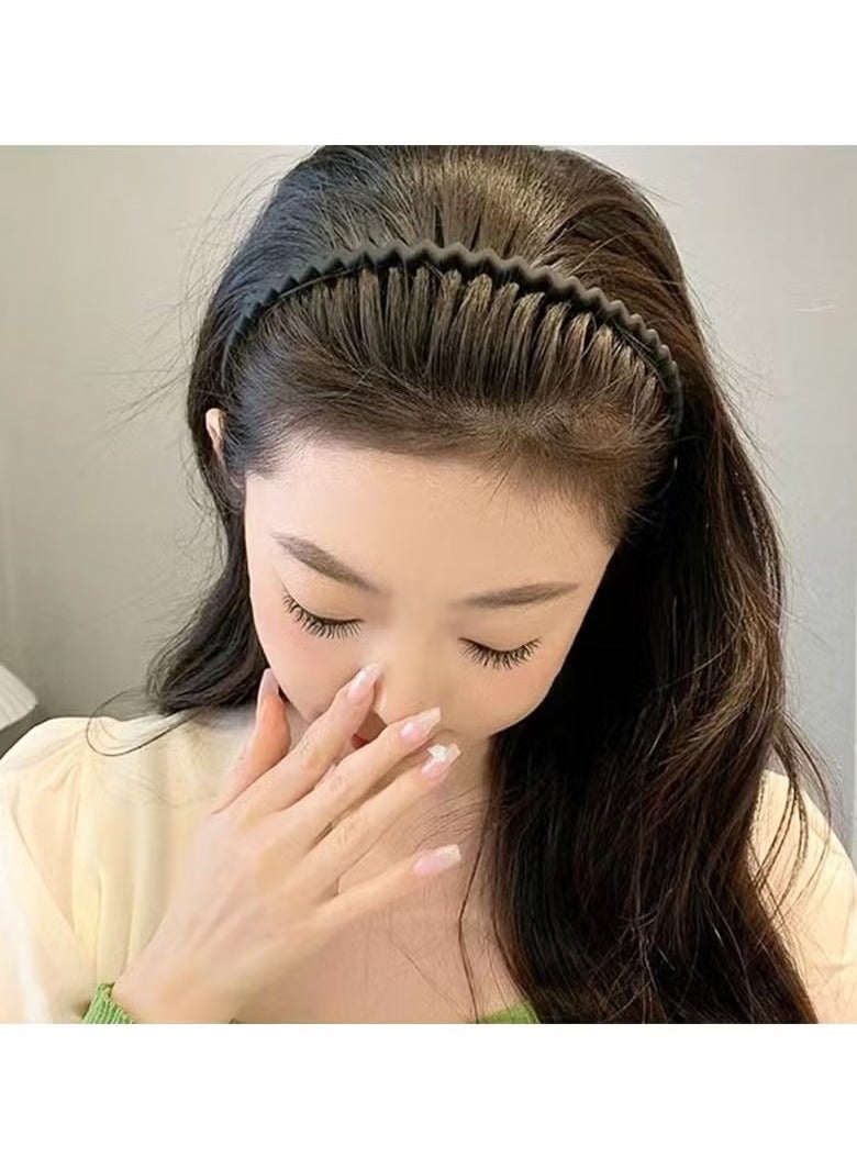 5pcs Simple Matte Headbands Non-slip Head Hoop Hair Band Women's Hair Accessories - Image 3