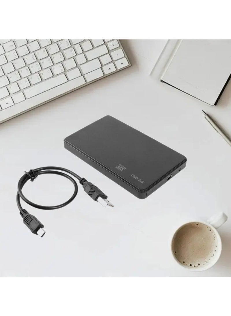 US221 HDD Enclosure 2.5 inch SATA to USB 2.0 SSD Adapter Hard Disk Drive Box External HDD Case, Support UASP Protocol  - Image 1