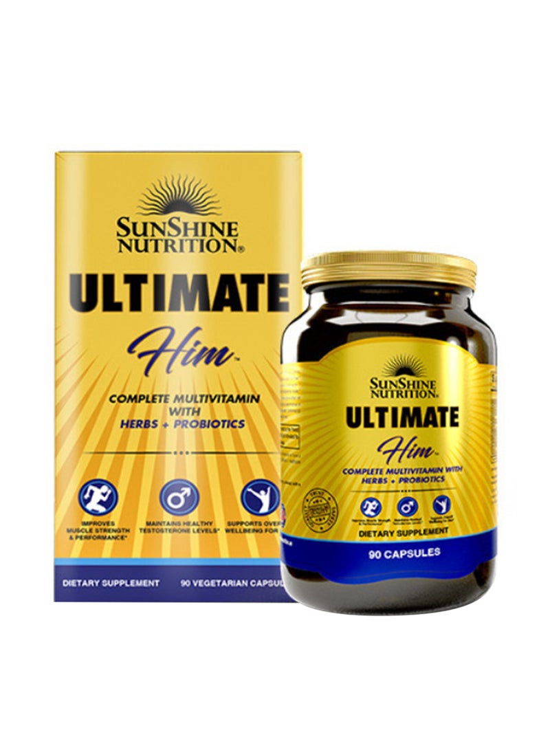 SUNSHINE NUTRITION كبسولات الفيتامينات المتعددة النهائية للرجال 90 حبة - Image 1