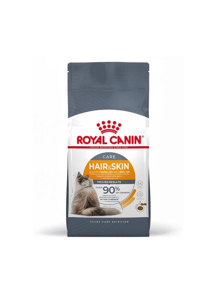 ROYAL CANIN Feline Care Nutrition Hair And Skin Cat Dry Food 2kg  - Image 2