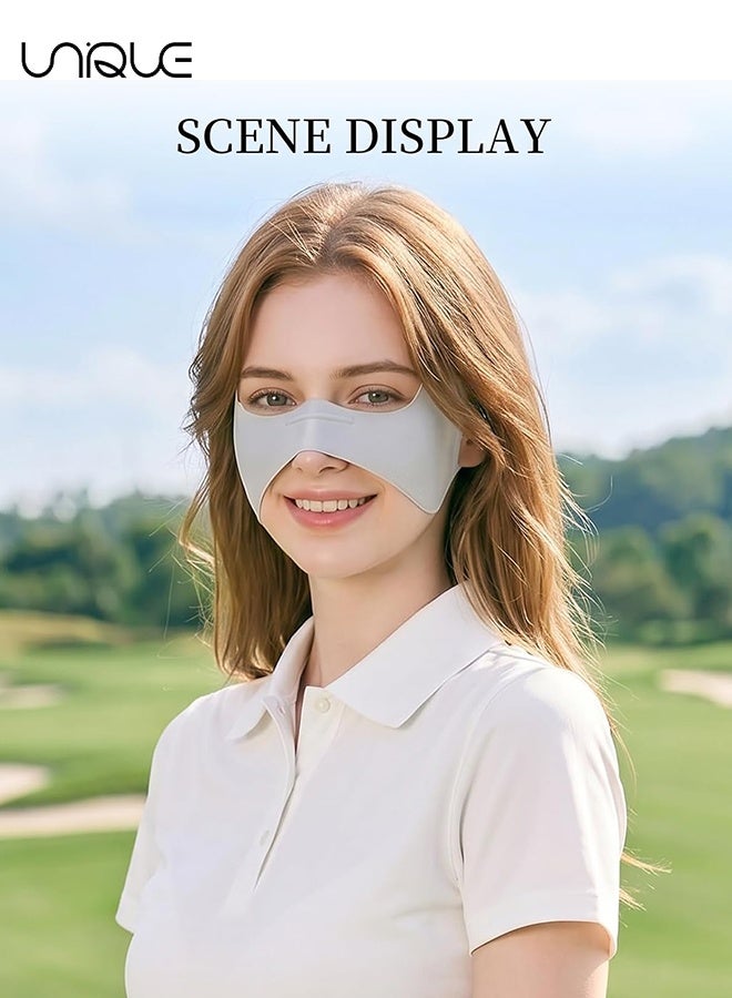 Unique 4 PCS Golf Face Mask, UPF50+ Half Masks Sun Protection for Women, Uv Face Shield with Adjustable Ear Straps - Image 5