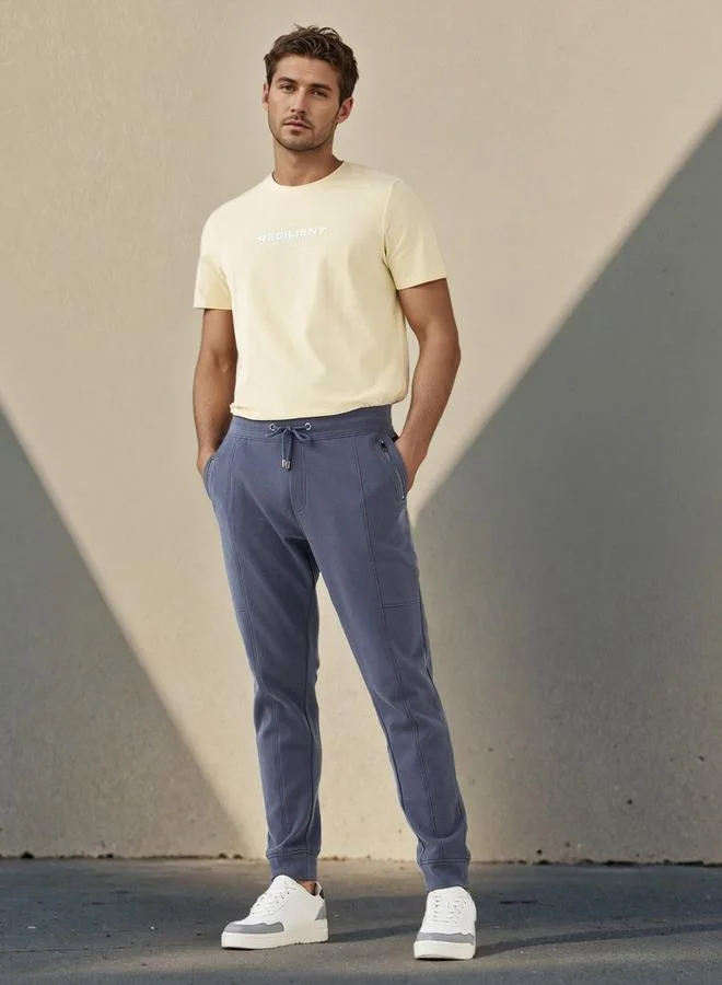 Iconic Iconic Panelled Flexi Waist Joggers with Pockets
