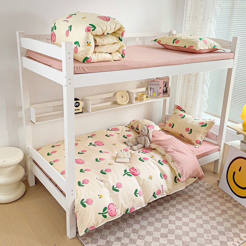 Modern Simple Ins Style Four-Piece Set Washable Non-Pilling Unit Student Dormitory Three-Piece Set One-Piece Delivery - Image 1