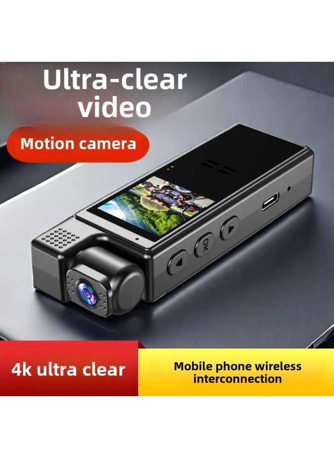 Generic Camera 4K HD Law Enforcement Motorcycle Recorder Outdoor Sports Camera Recording Pen Tape Camera DV Video Recorder-Body Color:4k Wifi Version With Screen-256g  - Image 4