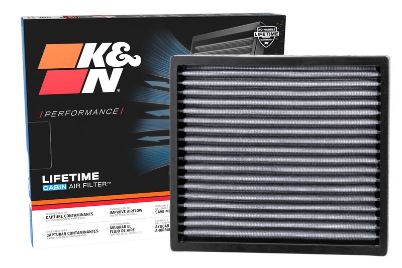 K+N K&N LIFETIME Cabin Air Filter: Premium, Washable, Clean Air for your Cabin: Compatible with 2006-2024 DAIHATSU/Jaguar/Land Rover/Lexus: (See Producr Descriptions for Select Models), VF2000 - Image 1