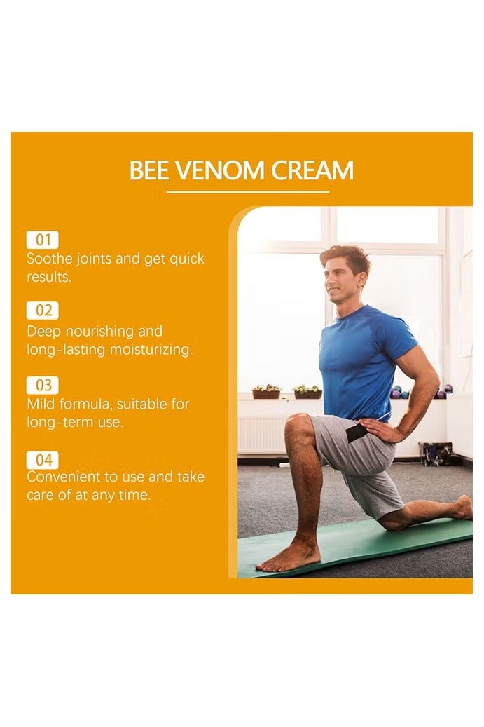 SOUTH MOON Bee Venom Cream For Joint & Skin Problems - Arthritis Ultra Strength Joint Relief Cream Relieve Joint Muscle Pain, Muscle Pain, Leg Swelling, Body Massage and Care Cream 30g - Image 3