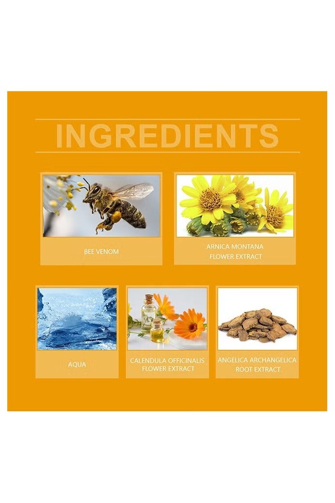 SOUTH MOON Bee Venom Cream For Joint & Skin Problems - Arthritis Ultra Strength Joint Relief Cream Relieve Joint Muscle Pain, Muscle Pain, Leg Swelling, Body Massage and Care Cream 30g - Image 5