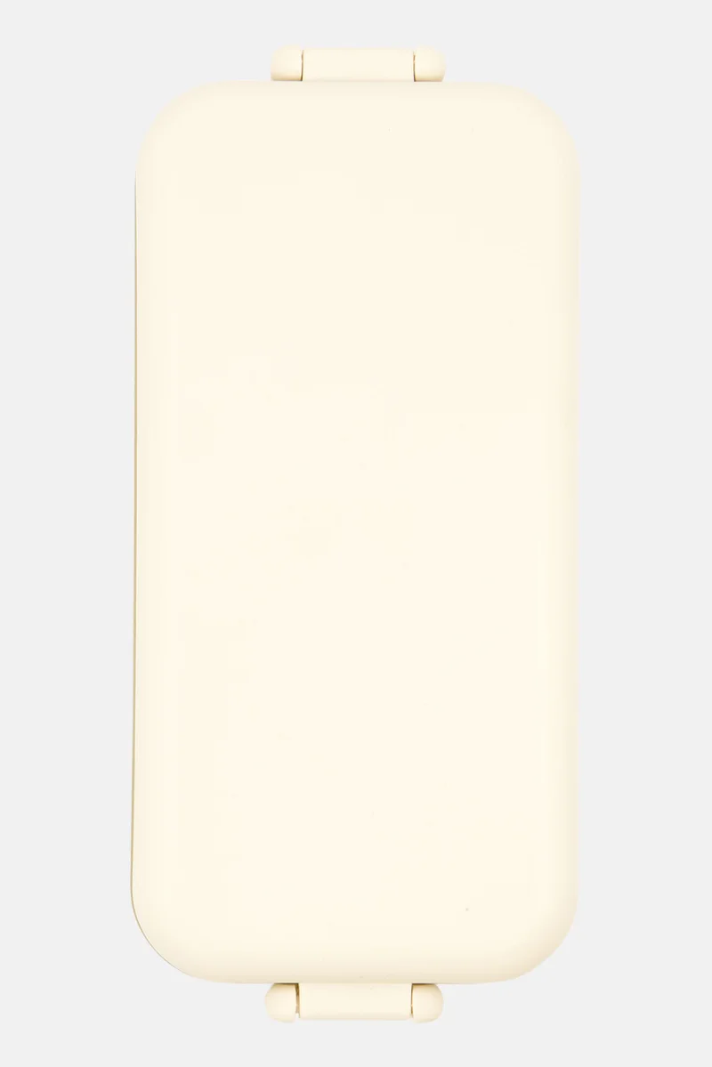 Muy Mucho 2 Trays Food Container 20,1 x 9,3 x 12,4 cm, Cream