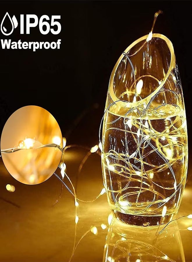 2 Pack Fairy Lights 10m 100Led Solar String Lights with 8 Modes Waterproof Copper Wire Lights for Patio Yard - Image 3