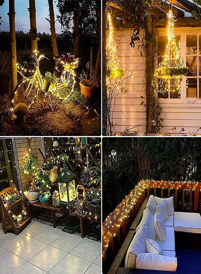 2 Pack Fairy Lights 10m 100Led Solar String Lights with 8 Modes Waterproof Copper Wire Lights for Patio Yard - Image 4