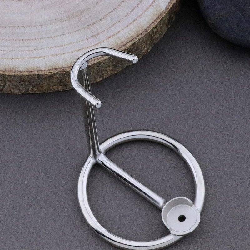 Haryali London Triple Cartridge Head Compatible Razor in Ivory Colour Stainless Steel Stand Mens Shaving Grooming Essentials Gift for Him - Image 4