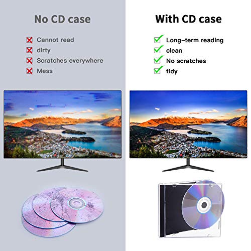 Maxtek 10.4 mm Standard Single Clear CD Jewel Case with Assembled Black Tray, 10 Pack - Image 5